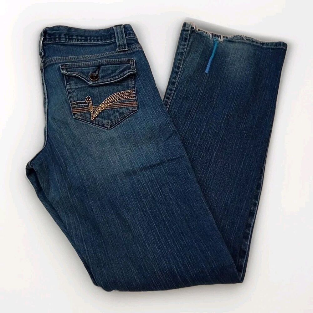 Junior Women’s Cruel Girl Cadence Distressed Low Rise Size 9 Long